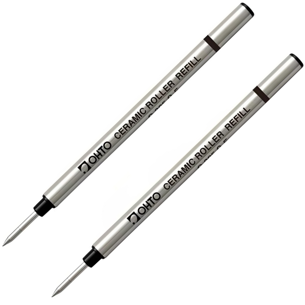 Correction Pen Fine - 2本パック - Ohto C-305 セラミックローラーボールペン 水性リフィル、メタルボディ