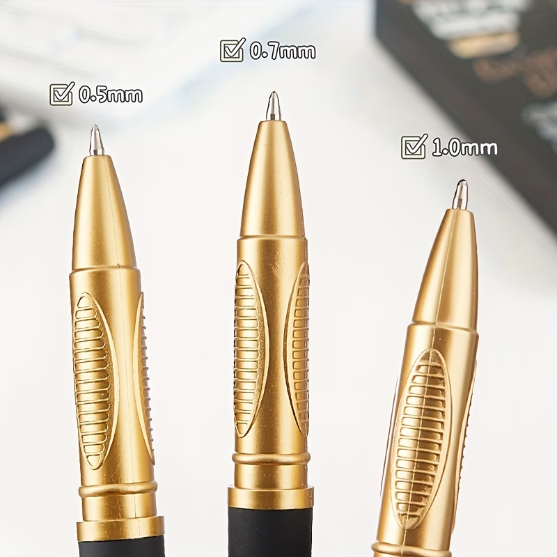 12本入り高級ブラック大容量ゲルペンセット、0.5mm細字、 - Correction Pen Fine のレビューと価格