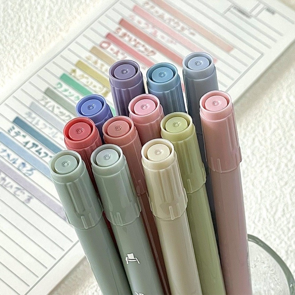 4本セット クリエイティブ デュアルチップ ハイライターペン - Correction Pen Fine のレビューと価格