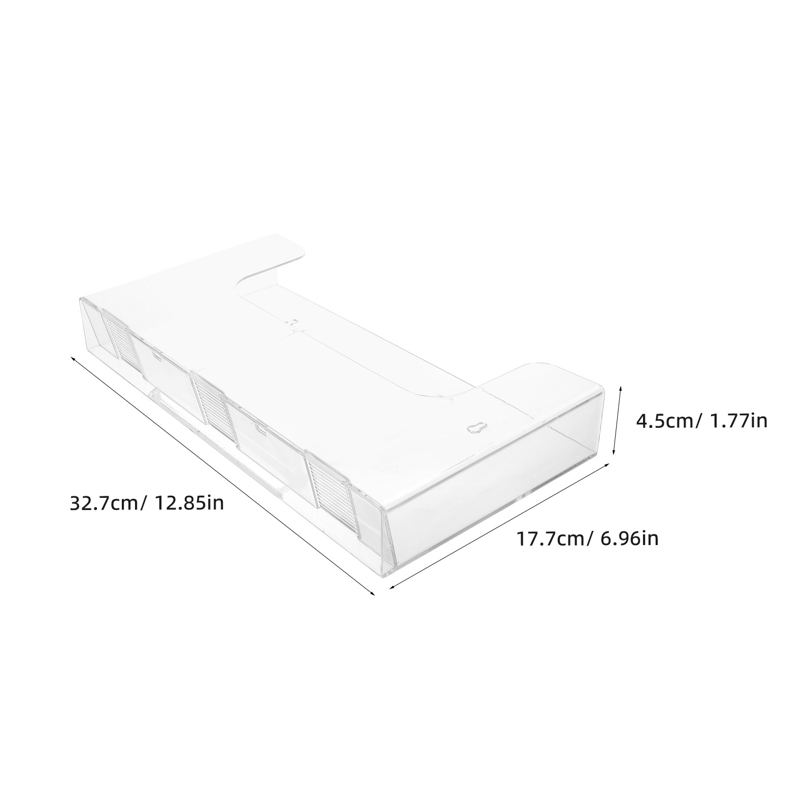 2個セット 壁掛けファイルホルダー アクリル製 透明 壁掛け - Magazine Holder Rack のレビューと価格