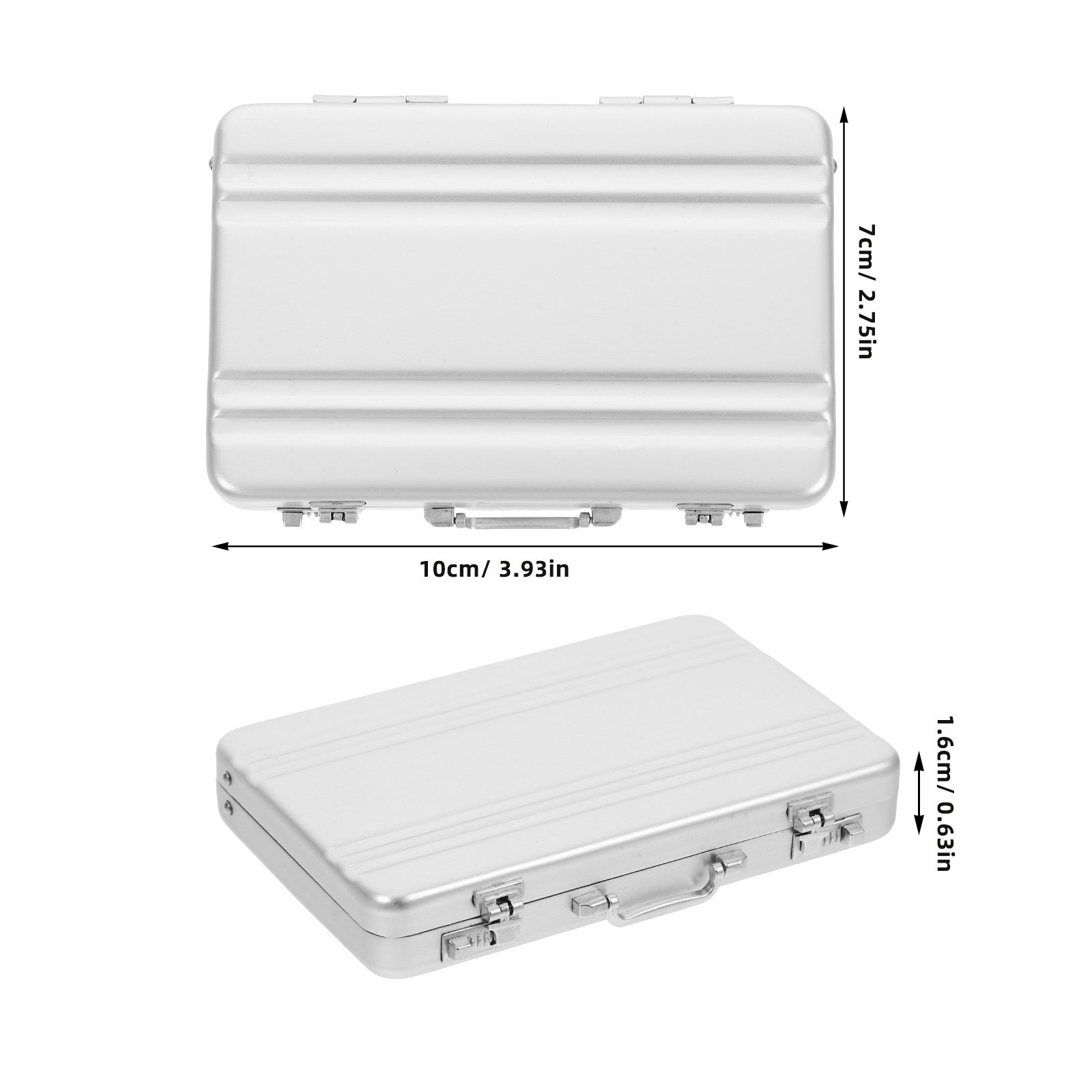 アルミ合金製カード収納ボックス コンパクトで薄く頑丈な保護ケ - Card Index Box のレビューと価格