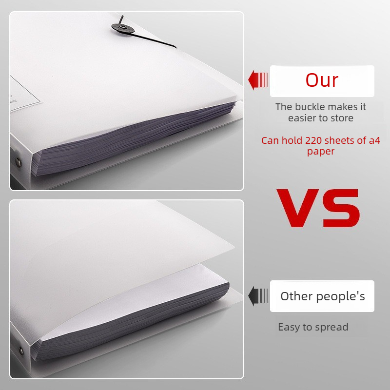 4穴A4ペーパーパンチバインダー、ルーズリーフファイルフォル - Binder A4 Lever のレビューと価格