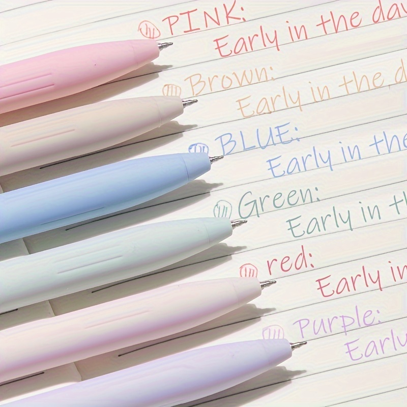 6色カラーゲルペン、メモ取り用、パステルゲルペン、速乾性、汚 - Correction Pen Fine のレビューと価格