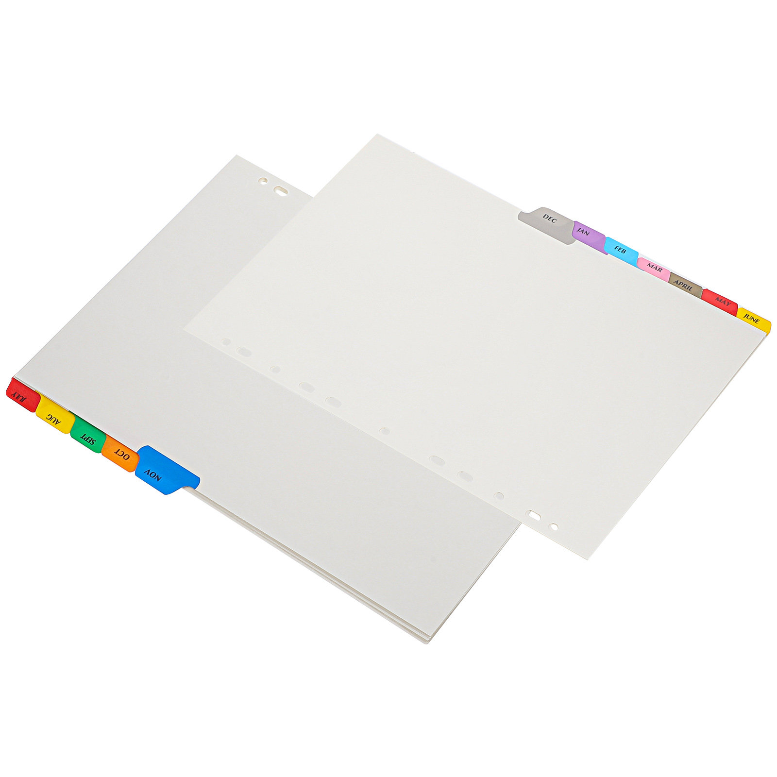 12枚入りインデックスバインダーディバイダー、取り外し可能な - Tab Divider A4 のレビューと価格