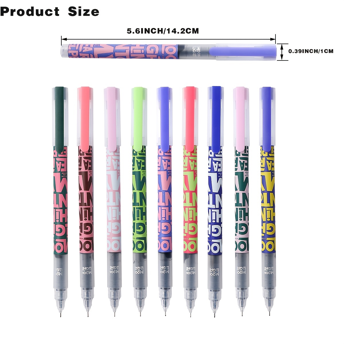 9本 速乾性インクボールペン - 0.5mm極細 - 液体イ - Correction Pen Fine のレビューと価格