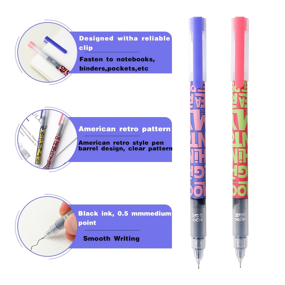 9本 速乾性インクボールペン - 0.5mm極細 - 液体イ - Correction Pen Fine のレビューと価格