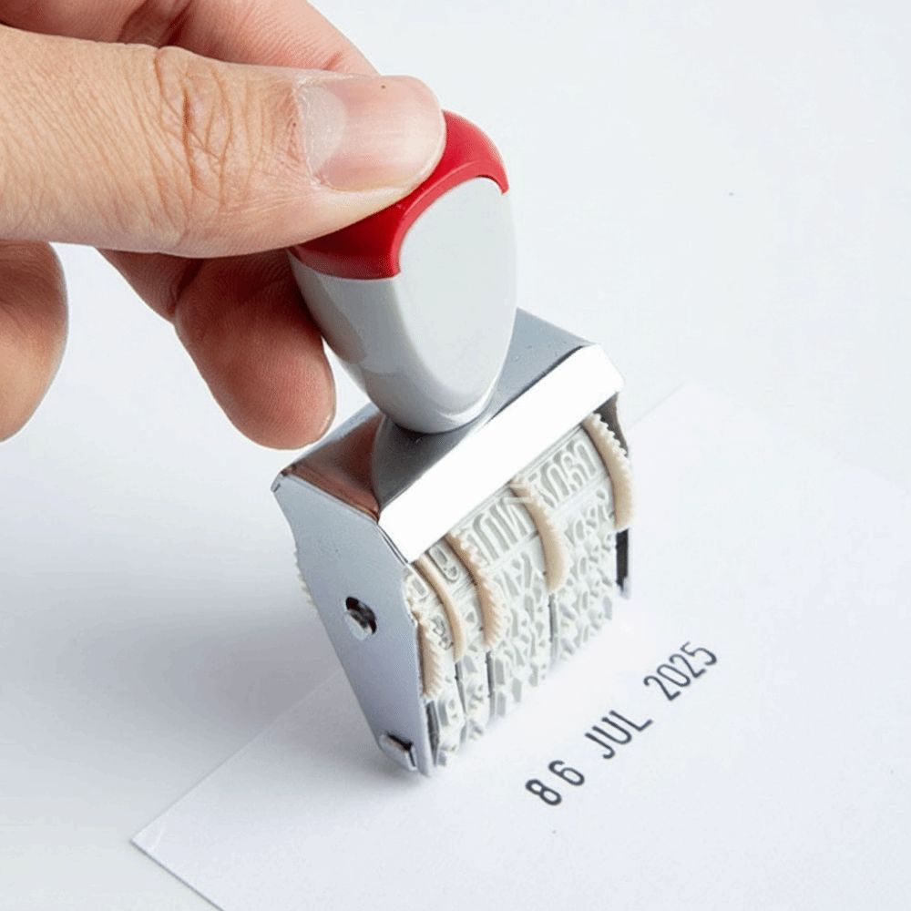 実用的なデジタル日付ホイールスタンプ ヴィンテージ調節可能な - Rubber Date Stamp のレビューと価格
