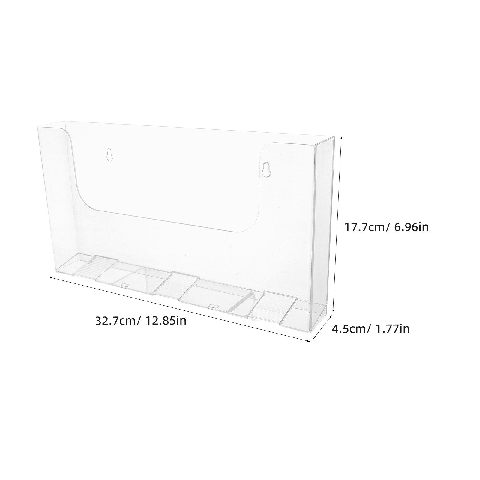 2個セット 壁掛け式マガジンホルダー アクリル製クリアドキュ - Magazine Holder Rack のレビューと価格