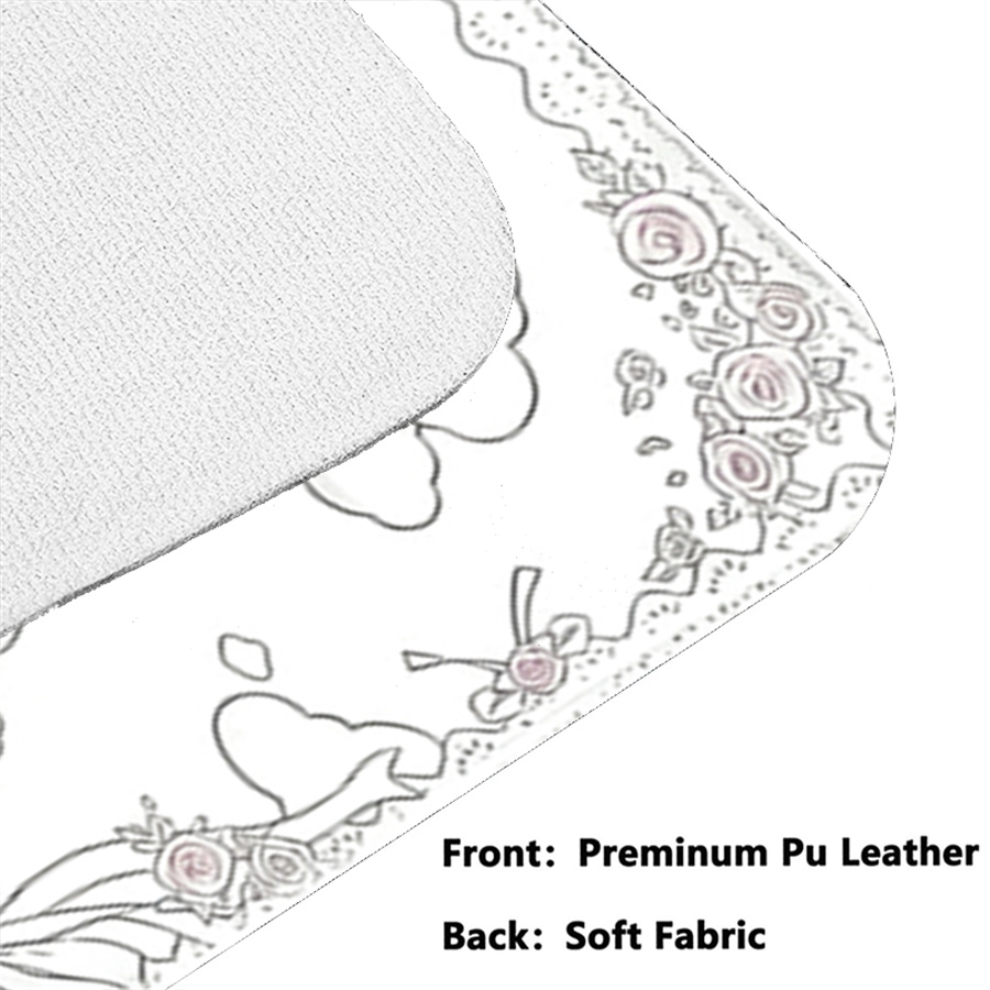 レザーマウスパッド、天使の女の子が描かれたデスクマット、ヴィ - Leather Desk Pad のレビューと価格