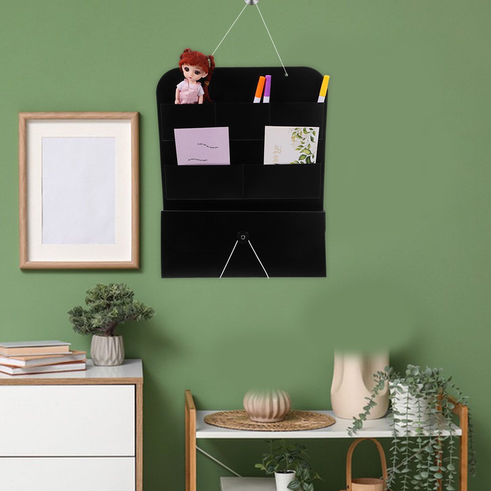 壁掛けファイルオーガナイザー PP素材 縦型マガジンラック  - Magazine Holder Rack のレビューと価格