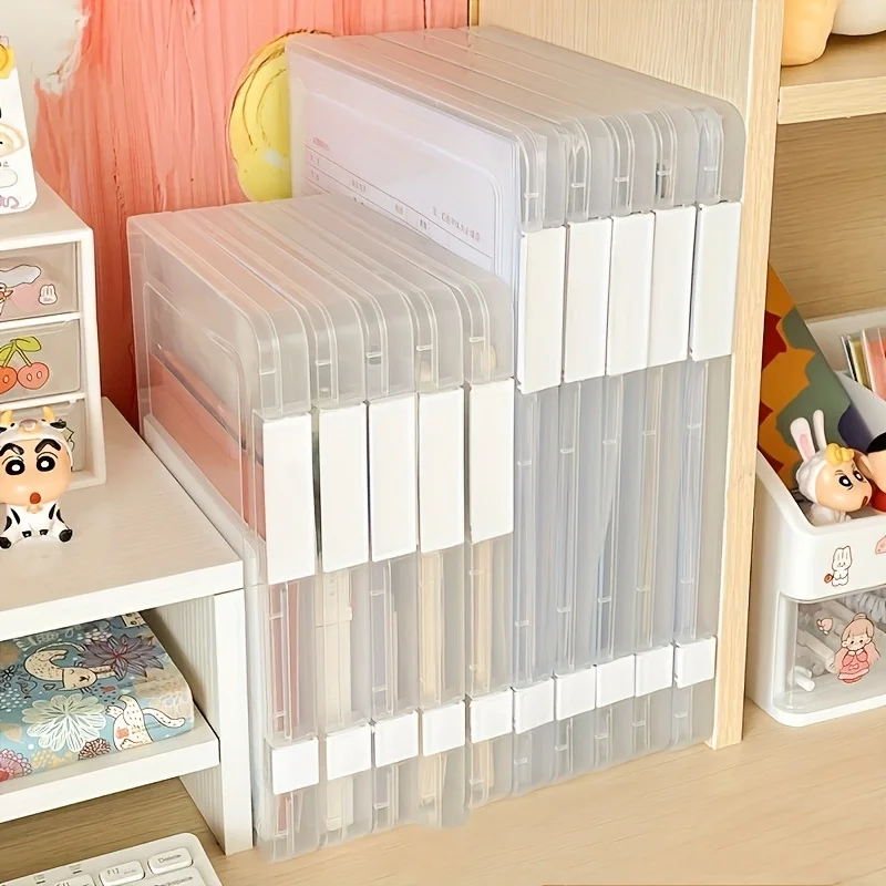 A4ファイル収納ボックス5個セット 透明ダブルスナップアーカ - Archive Box Set のレビューと価格